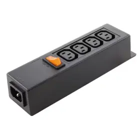 Ac Works 313104316312 Iec It/server/pdu Power Strip 7-1/2 Inch Housing C14 Inlet To 4 C13 She