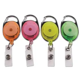 Ace Office 91119 Advantus Neon Carabiner Id Reels