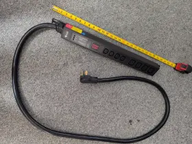 Alise Tech Io Kls-pdu-50a-6xc13-001 Metered 240v 50a Pdu Nema L6-50p 4 Port C13 C19 1u Rackmount Surge Protection