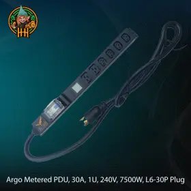 Altair Technology Atp1m Argo Metered Pdu 30a 1u 240v 7500w L6-30p Plug