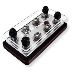 B2 Audio B2-d8-rd 8 Spot Power / Ground 9/32 Terminal Lug Distribution Block -