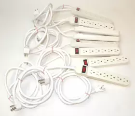 Belkin F9p609-sp05r-dp Lot Of 8 6-outlet Power Strips Used Belkin F9p609-sp05r-dp Lot Of 8 6-outlet Power Strips Used