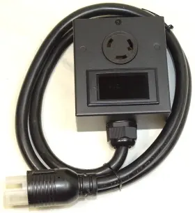 Buysforlife B09d3bs857 Power Meter Nema L6-30 With 5 Ft. Cable Plug 240v 30a Mining New In Box