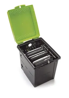 Copernicus Educational Products 664678001273 Standard Tech Tub 6-device Lockable Classroom Charging Station Box