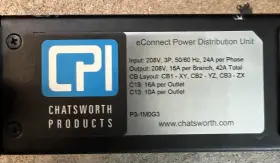 Cpi P3-1m0g3 Econnect Power Distribution Unitmodel Number P3 - 1mog3