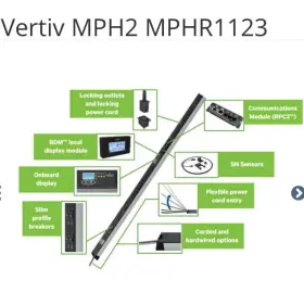 Dell 813829018114 Vertiv Mph2 Server Rack Pdu Managed Power Distribution Unit Mphr1123 Dell 813829018114 Vertiv Mph2 Server Rack Pdu Managed Power Distribution Unit Mphr1123