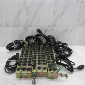 Dell Apc 043dry 8 Lot Genuine Dm07rm-20 7 Outlet Pdu 120vac 16a With Ground Wires And Ears
