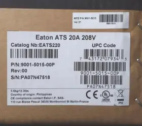 Eaton 6464 Eats220 Ats Rack Pdu 1u 220v 3.33 Kw 16a Single Phase