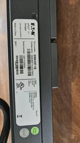 Eaton Ema107-10 Emit07-10 24a Pdu 1p C13 200-240v Metered Input Rack 9001-22267