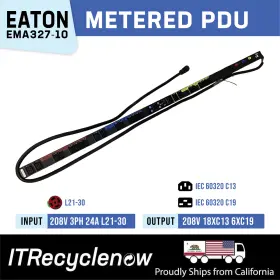 Eaton Ema327-10 Epdu G3 Managed L21-30 Rack 24a 3ph 208v 24 Outlet C19 C13 Eaton Ema327-10 Epdu G3 Managed L21-30 Rack 24a 3ph 208v 24 Outlet C19 C13