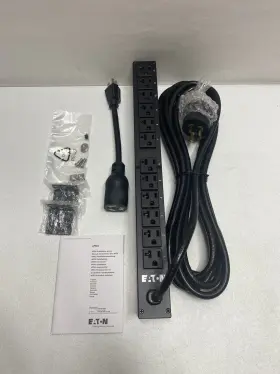 Eaton Epbz86 Single-phase 12 Outlet 15/20r 10ft Cord-epdu Epbz82- 16a-100-127v New