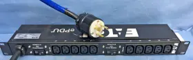 Eaton Epbz91 Pdu Basic Rack Epdu 10 Outlet 200-250 24a 1u Horizontal Mount
