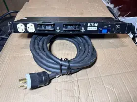 Eaton T982f1-f-sl-115 Pdu 1u L6-30p Input 5kw Max 208-240v 24a Outlets 12 6-15r