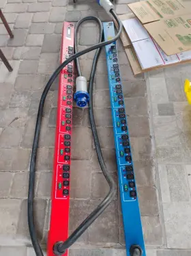 Emc 208v60a 2 Red And Blue Ge-pdu Vce Power Distribution Unit 24-outlet Vs-208v60a