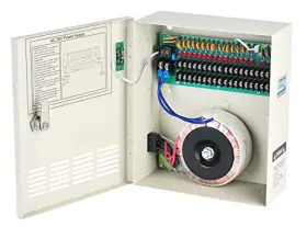 Eversecu Cp2418-10a 18 Channel Ac 24v 10 Amp Reset Fuse Cctv Distributed Power Box With Plu