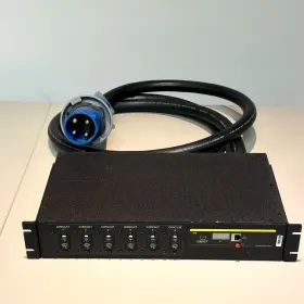 Geist 2zprm128-106c19ps15 60a 208v 3-phase Pdu 12x C19 Remote Monitoring Used