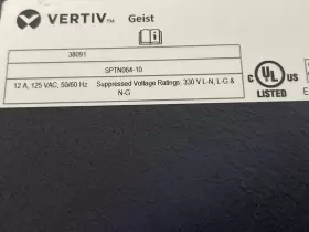 Geist 38091 Vertiv Surge Protector Sptn064-10 6 Outlet Power Distribution Geist 38091 Vertiv Surge Protector Sptn064-10 6 Outlet Power Distribution