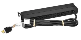 Hubbell Ph20a10 Power Distribution Unit Horizontal 1 Rack 20 Amps 10 Output