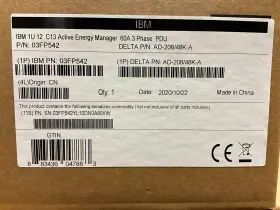 Ibm 03fp542 1u 12 C13 Active Energy Manager 60a 3 Phase Pdu