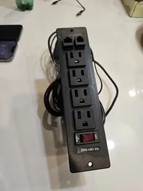 Jeshi Js-006 4-outlet Power Panel 125v 15a Nema Rj45 Surge Protection Jeshi Js-006 4-outlet Power Panel 125v 15a Nema Rj45 Surge Protection