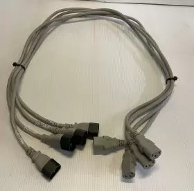 Lian Dung 038-004-331 4 Foot Nema C13 To C14 13a Universal Pdu Power Cords Grey Lot Of