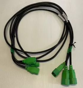 Longwell 98y7525 6 Foot Iec 320 Nema C13 To C14 13a Pdu Power Cords Ls-14b Green Lot Of 3