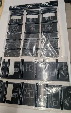 Middle Atlantic Products Hbl3 5 Pcs. Aluminum Blank Panel 3sp Flat Alum