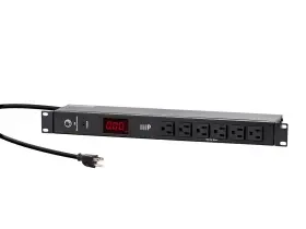 Monoprice 140003 14 Outlet Metal 1u Rackmount Power Distribution Unit - 6 Feet Cord