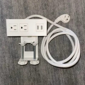 National Lighting Tv21100-152-4.2a-tr-wh Furniture Power Distribution Unit Dock-1000 Series With Mount