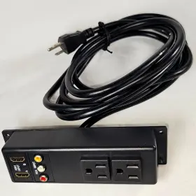 National Lighting Tv2812 Furniture Power Distributor Hdmi A/v Strip 9 1/2ft Cord