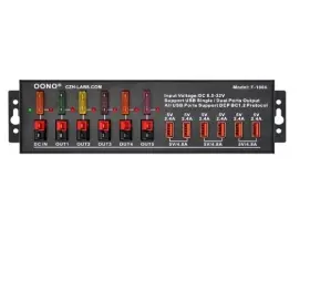 Onoo Chz-labs.com F-1066 40amp Dc Power Splitter Distribution Module 5 Pole And 6 Usb Ports Onoo Chz-labs.com F-1066 40amp Dc Power Splitter Distribution Module 5 Pole And 6 Usb Ports