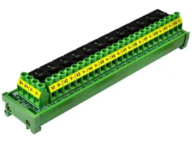 Oono 954525592554 Din Rail Mount 12-channel Rocker Switch Dc Power Distribution Module