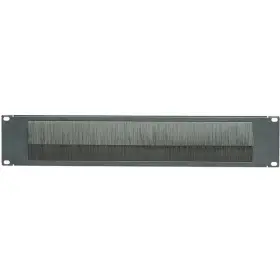 Panduit Br2b Blanking Panel With Brush Seal Pass-through 2 Ru Black