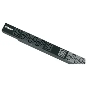 Panduit P48b33m Basic Pdu 60a 208v 3-phase 48-outlet 36c13 12c19 Rack Mount Ip44