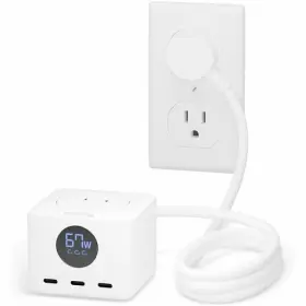 Plugable Ps3-meterc3 67w Usb C Power Strip Usbc Charging Station Extension Cord With Multip