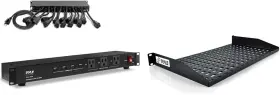 Pyle 313047252272 19 Outlet 1u Inch Rackmount Pdu Power Distribution Supply Center Conditioner