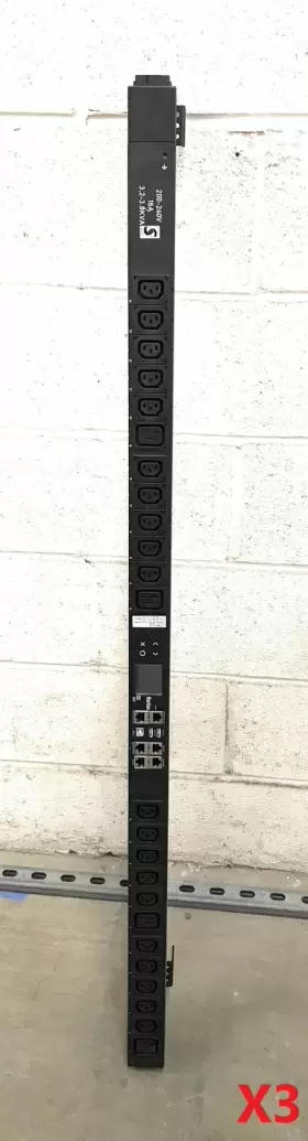 Raritan Px3-5487v Lot Of 3 Power Distribution Unit Rack 230-240v 16a Tested