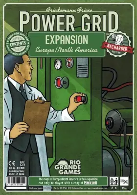Rio Grande Games 655132006064 Power Grid Europe/north America Expansion