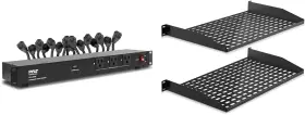 Soufv - Pallet Ordering Pco860 Pyle 19 Outlet 1u Rackmount Pdu Power Strip With 2-pc Server Rack Shelf For V