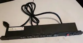 Spc J06b0b J60b0b Rackmount 6 Outlet Power Strip 15a Breaker Front Switch - Free Ship