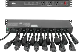 Tecmojo 313112689675 1u Rack Mount 19 Outlet Pdu Power Distribution Unit Strip Circuit Break