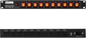 Thepoestore Pou10 10 Outlet Horizontal 1u Pdu Rack Mount Power Strip - Surge 10-outlet-pdu