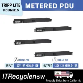 Tripp Lite Mh156 4x Tripp-lite Pdumh15 Metered Rack Surge Power Strip 1u 120v 13 Outlet 5-15r Tripp Lite Mh156 4x Tripp-lite Pdumh15 Metered Rack Surge Power Strip 1u 120v 13 Outlet 5-15r