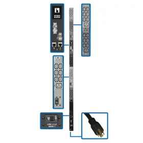 Tripp Lite Pdu3evn6l2130 - Eaton 8.6kw 208/120v 3ph Monitored Pdu Lx