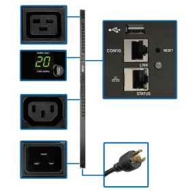 Tripp Lite Pdumnv20hvlx - Eaton 3.7kw Single-phase 208/230v Monitored Pdu