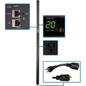 Tripp Lite Pdumnv20lx Rack Pdu Monitored 120v 20a 5-15/20r 6 Outlet L5-20p 0urm - 1.9 Kw