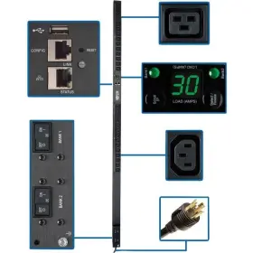 Tripp Lite Pdumnv30hvlx Pdu Monitored 20 C13 4 C19 Taa 5/5.8kw Lx Platform 0urm 208/240v