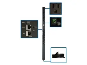 Tripp Lite Pdumv15netlx Pdu Switched 1.4kw 16 5-15r 120v 15a Lx Platform Interface 0urm