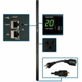 Tripp Lite Pdumv20netlx 1.9kw 0u Single Phase Switched Pdu Lx Platform Interface 120v Out