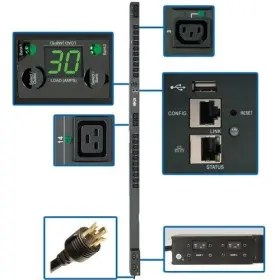 Tripp Lite Pdumvr30hvnetlx Eaton 5.5kw Single-phase Switched Pdu Outlet Monitoring 208/230v Outlets 20 C